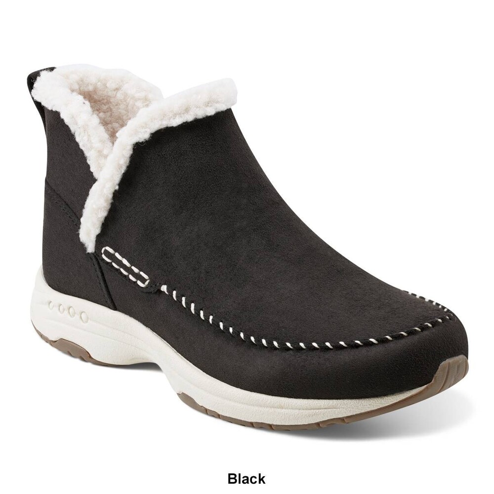 Easy Spirit Setuva2 Black Suede Faux Fur Ankle Boots Women’s Size 9.5 M Comfort - Picture 10 of 10